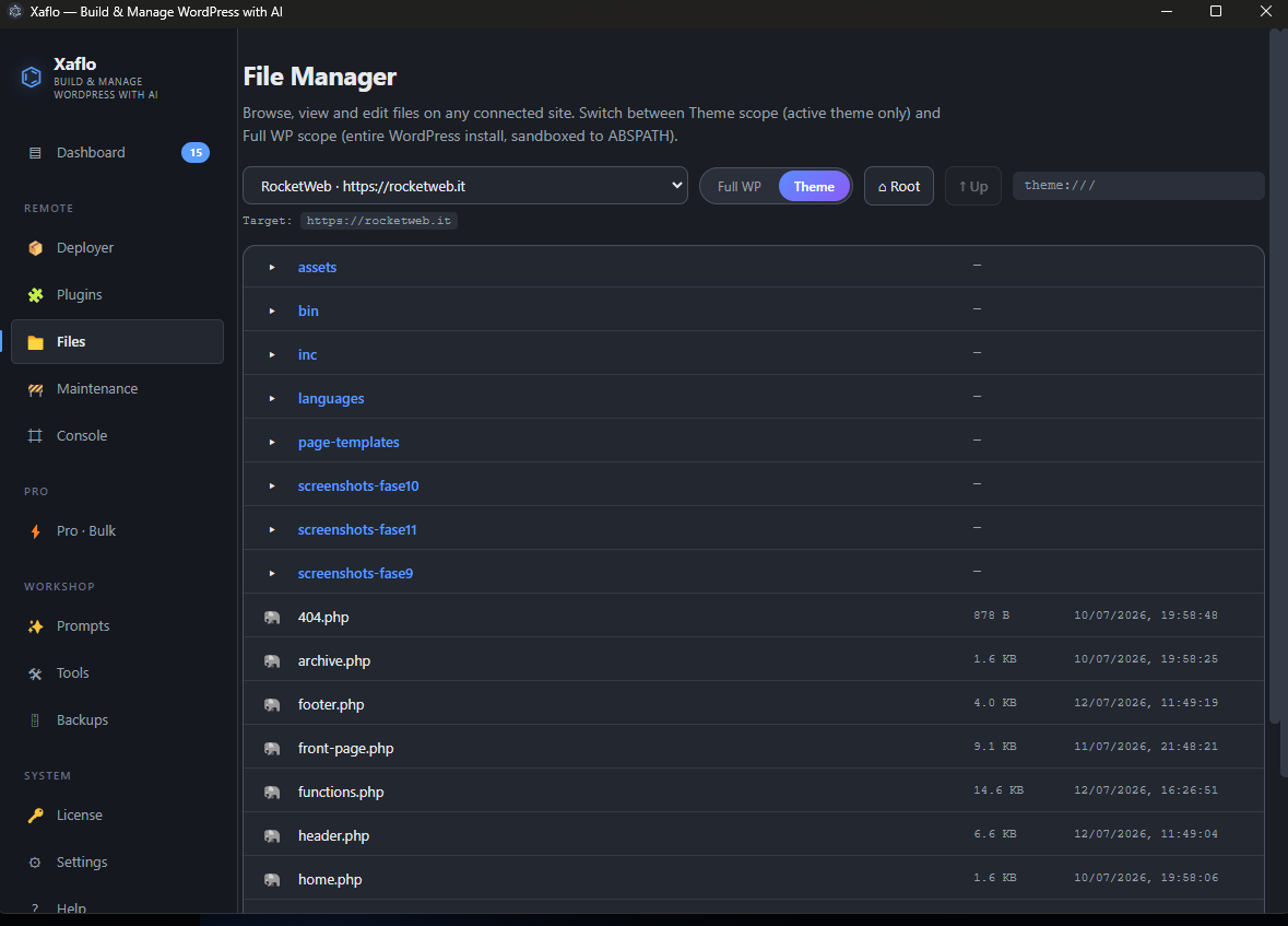 Xaflo — Desktop file manager