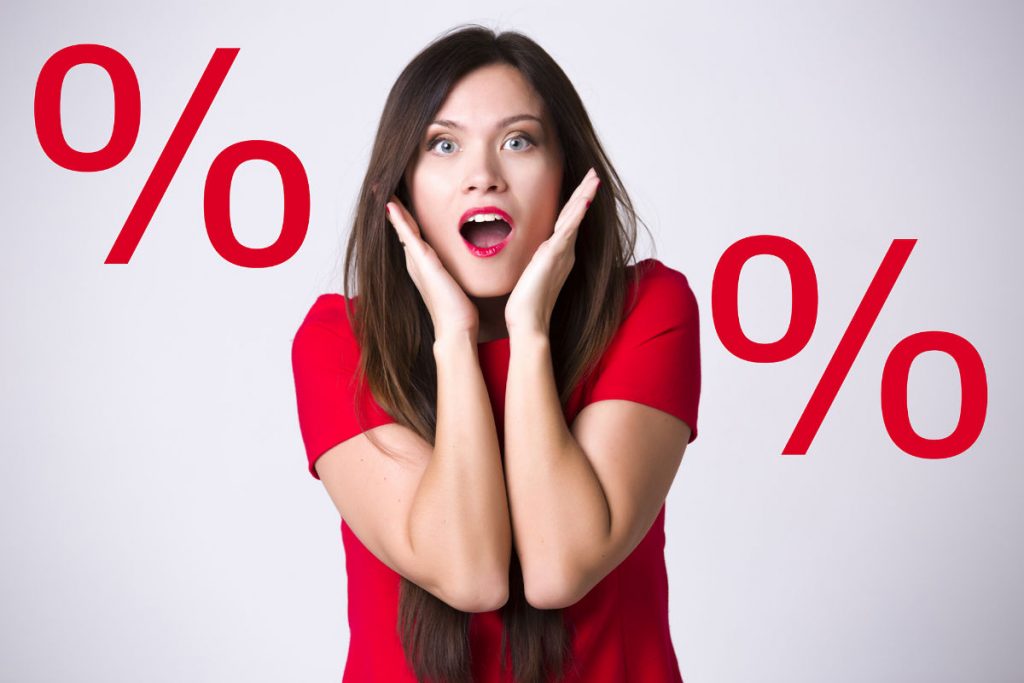 sostituire il badge in offerta con la percentuale di sconto