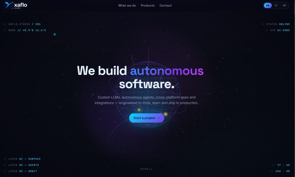 Xaflo — sito realizzato da Rocket Web